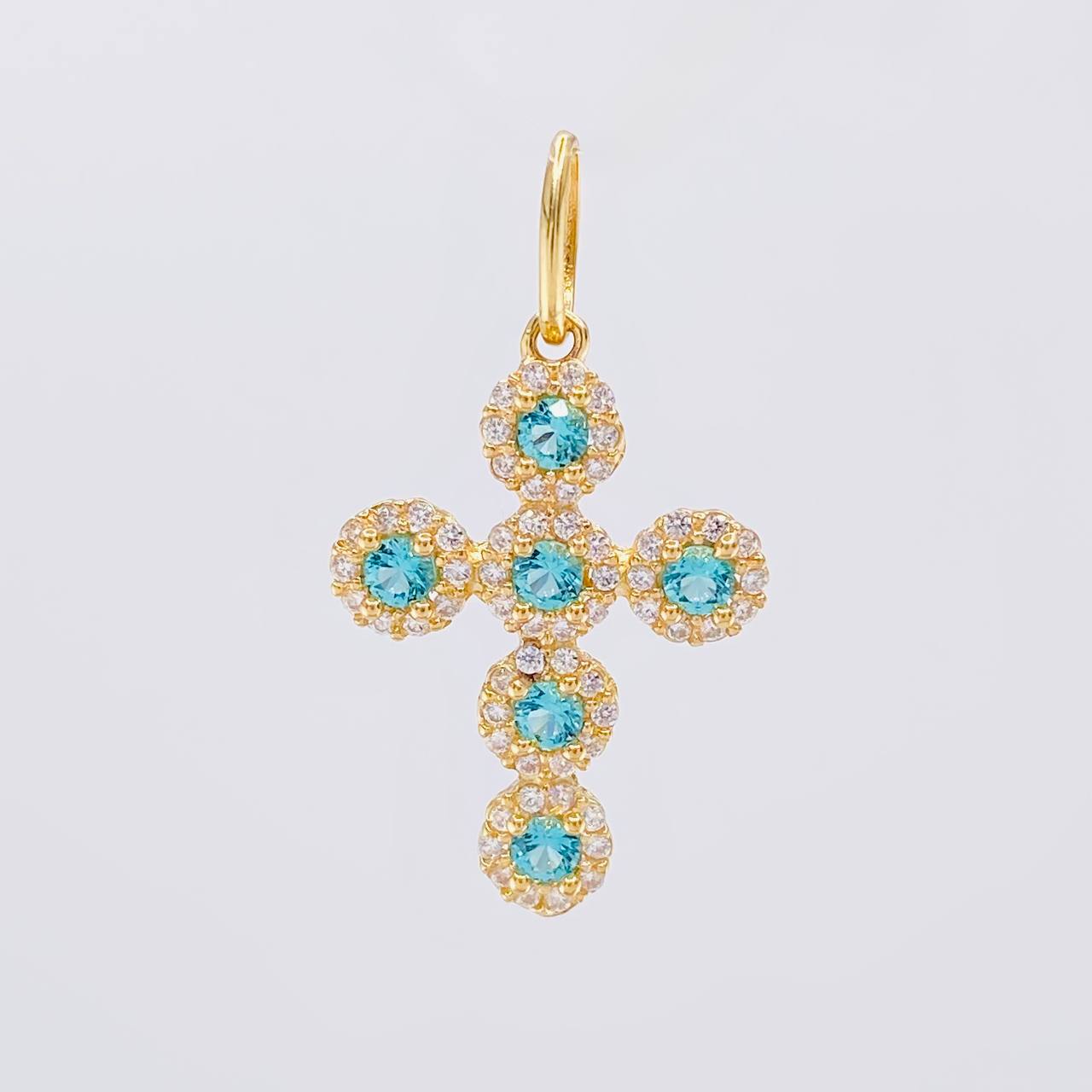 Dije Cruz Tupida 1.95g / 2.8cm Oro Amarillo 18K