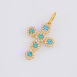 Dije Cruz Tupida 1.95g / 2.8cm Oro Amarillo 18K