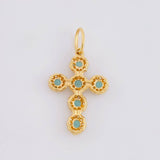 Dije Cruz Tupida 1.95g / 2.8cm Oro Amarillo 18K