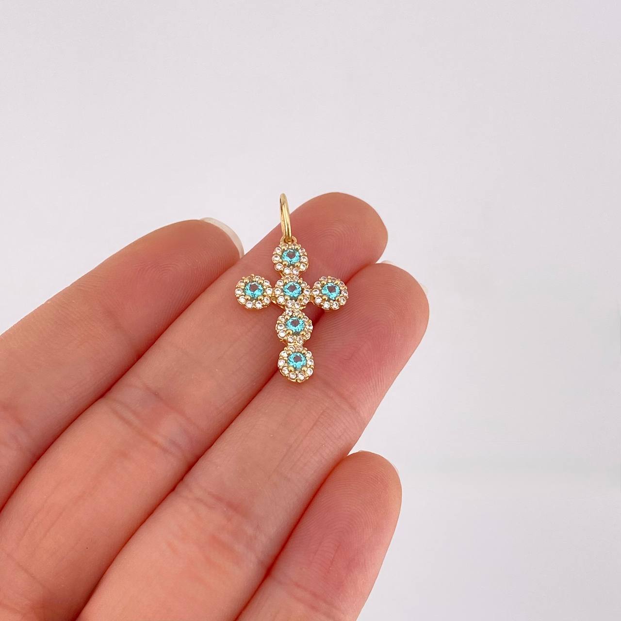 Dije Cruz Tupida 1.95g / 2.8cm Oro Amarillo 18K