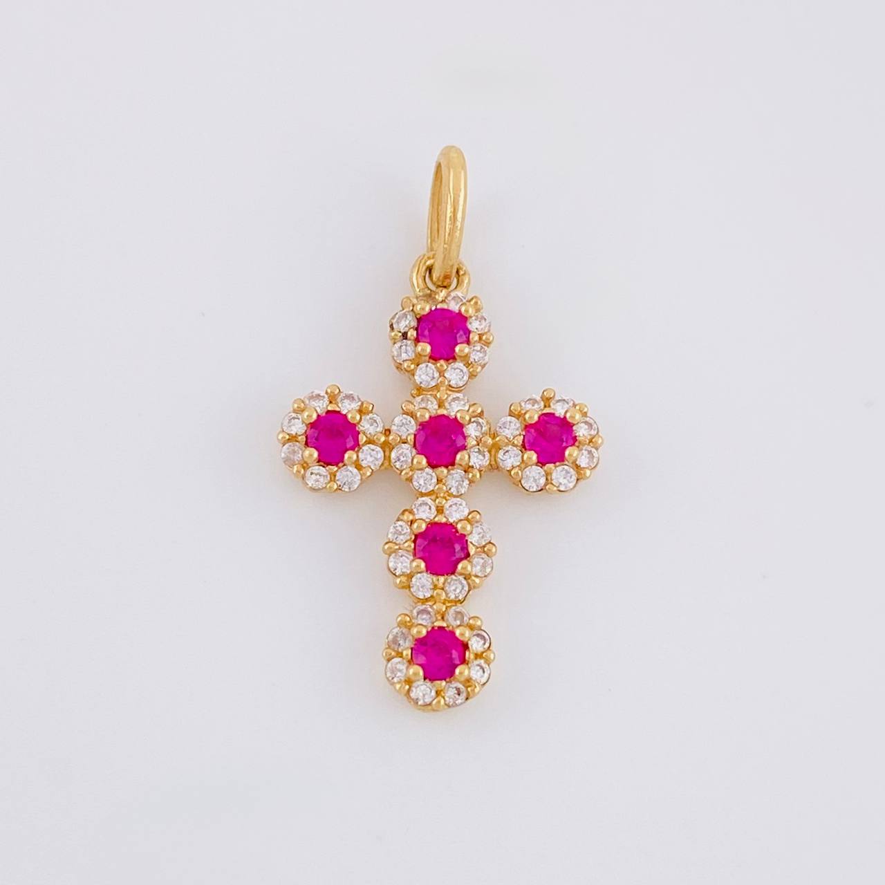 Dije Cruz Tupida 1.95g / 2.8cm Oro Amarillo 18K