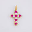 Dije Cruz Tupida 1.95g / 2.8cm Oro Amarillo 18K