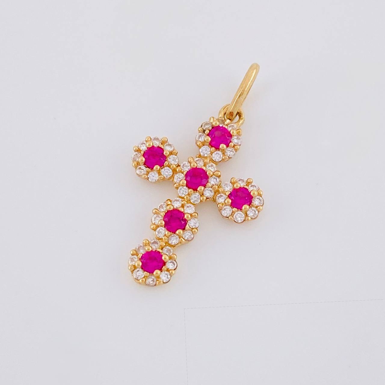 Dije Cruz Tupida 1.95g / 2.8cm Oro Amarillo 18K