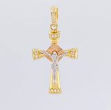 Dije Cruz Cristo 3.9g / 4cm Tres Oros 18K