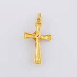 Dije Cruz Cristo 3.9g / 4cm Tres Oros 18K