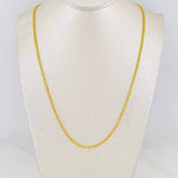 Cadena Franco 2.75g / 60cm / 1.5mm Oro Amarillo 18K
