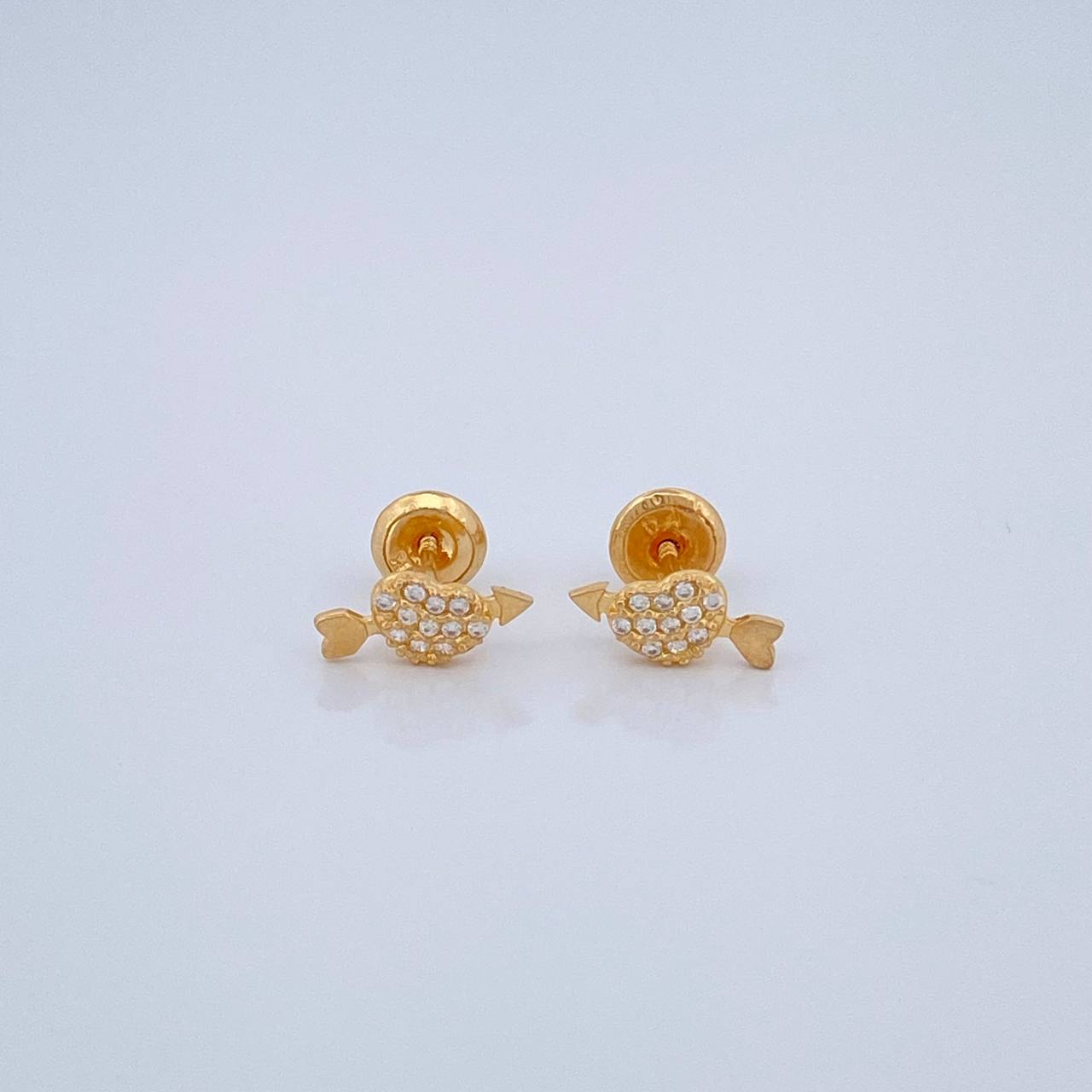 Topos Corazon Flecha 0.85gr / Oro Amarillo 18K %