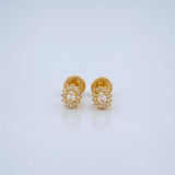 Topos Halo Ovalado 0.8gr / Oro Amarillo 18K %