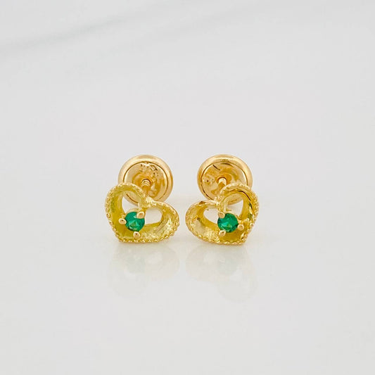 Topos Corazón Bordeado 1 g / 3.5 mm Oro Amarillo 18K