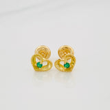 Topos Corazón Bordeado 1 g / 3.5 mm Oro Amarillo 18K