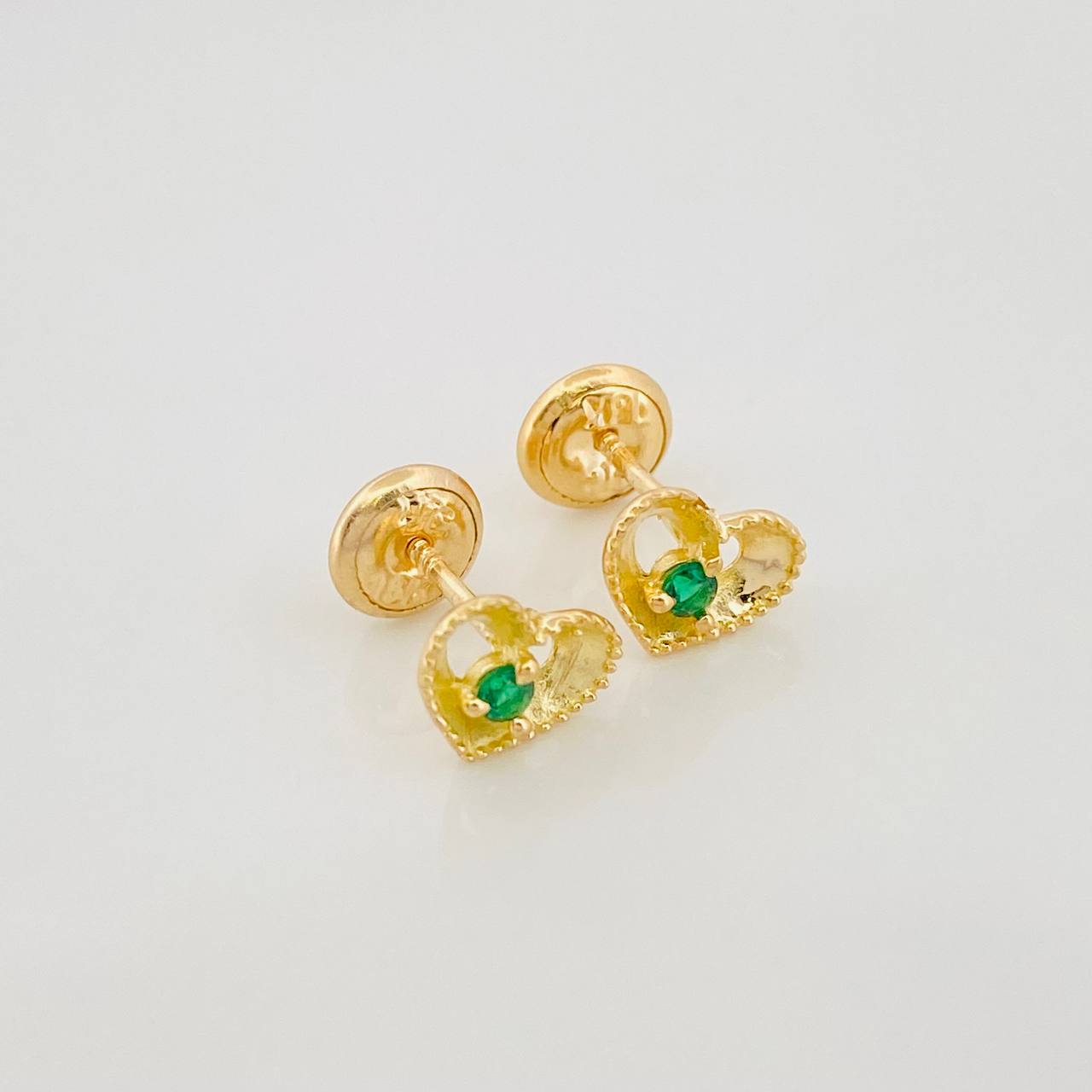 Topos Corazón Bordeado 1 g / 3.5 mm Oro Amarillo 18K