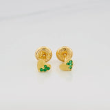 Topos Corazón Medio Destello 0.6 g / 3.98 mm Oro Amarillo 18K