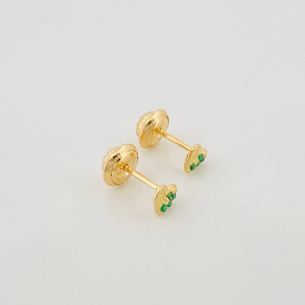 Topos Corazón Medio Destello 0.6 g / 3.98 mm Oro Amarillo 18K