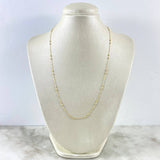 Cadena Aro Seguido 1.55gr / 50cm / 2mm Bolas Lisas Oro Amarillo +3 * (Oferta)