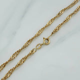 Cadena Singapur 9.85 g / 61 cm / 2.3 mm Oro Amarillo 18K