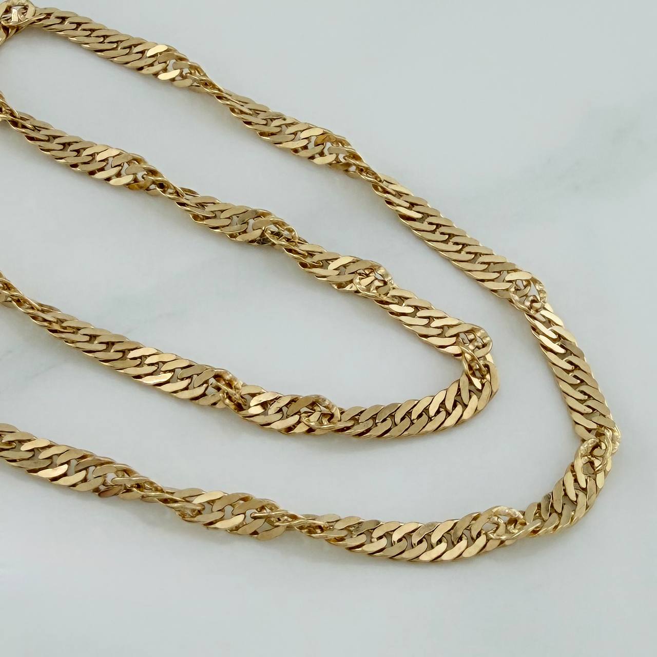 Cadena Singapur 9.85 g / 61 cm / 2.3 mm Oro Amarillo 18K