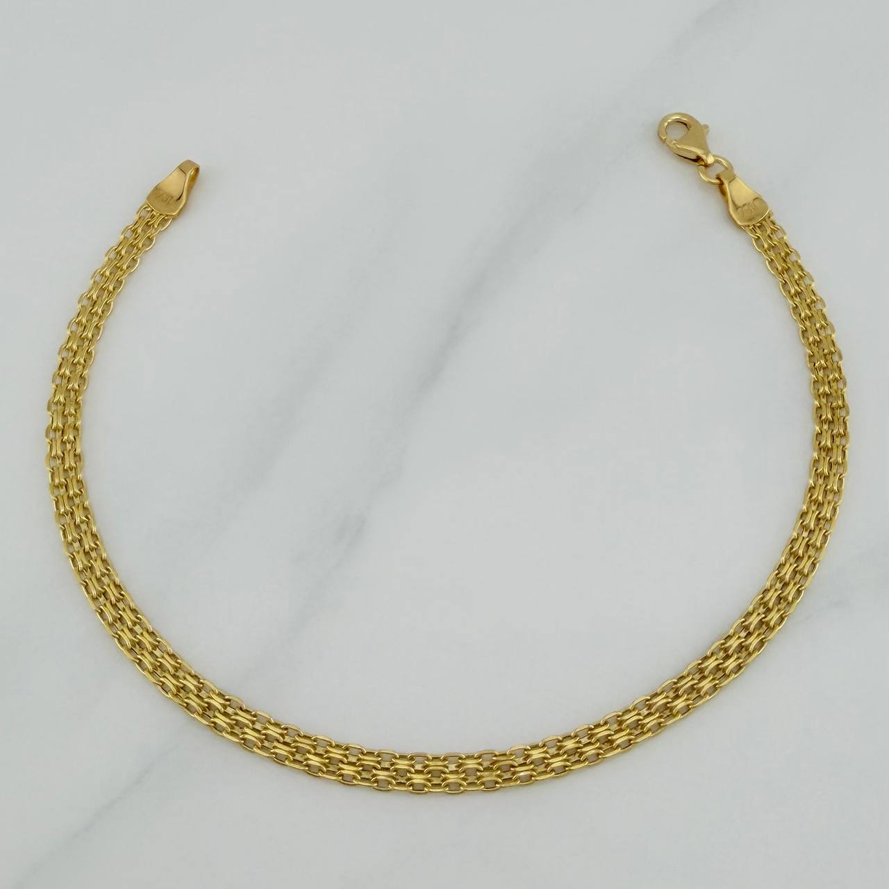 Pulso Chino 2.35 g / 20 cm / 3 mm Oro Amarillo 18K