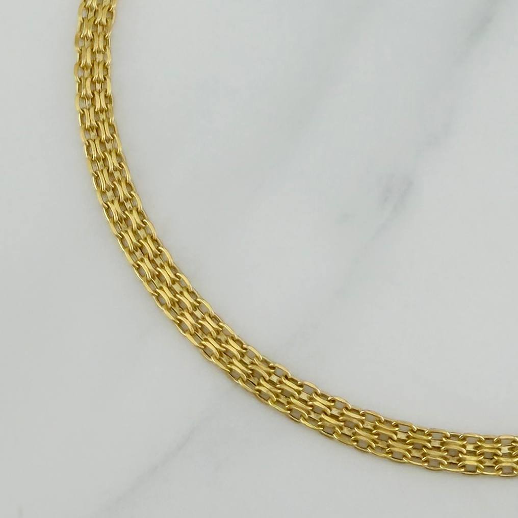 Pulso Chino 2.35 g / 20 cm / 3 mm Oro Amarillo 18K