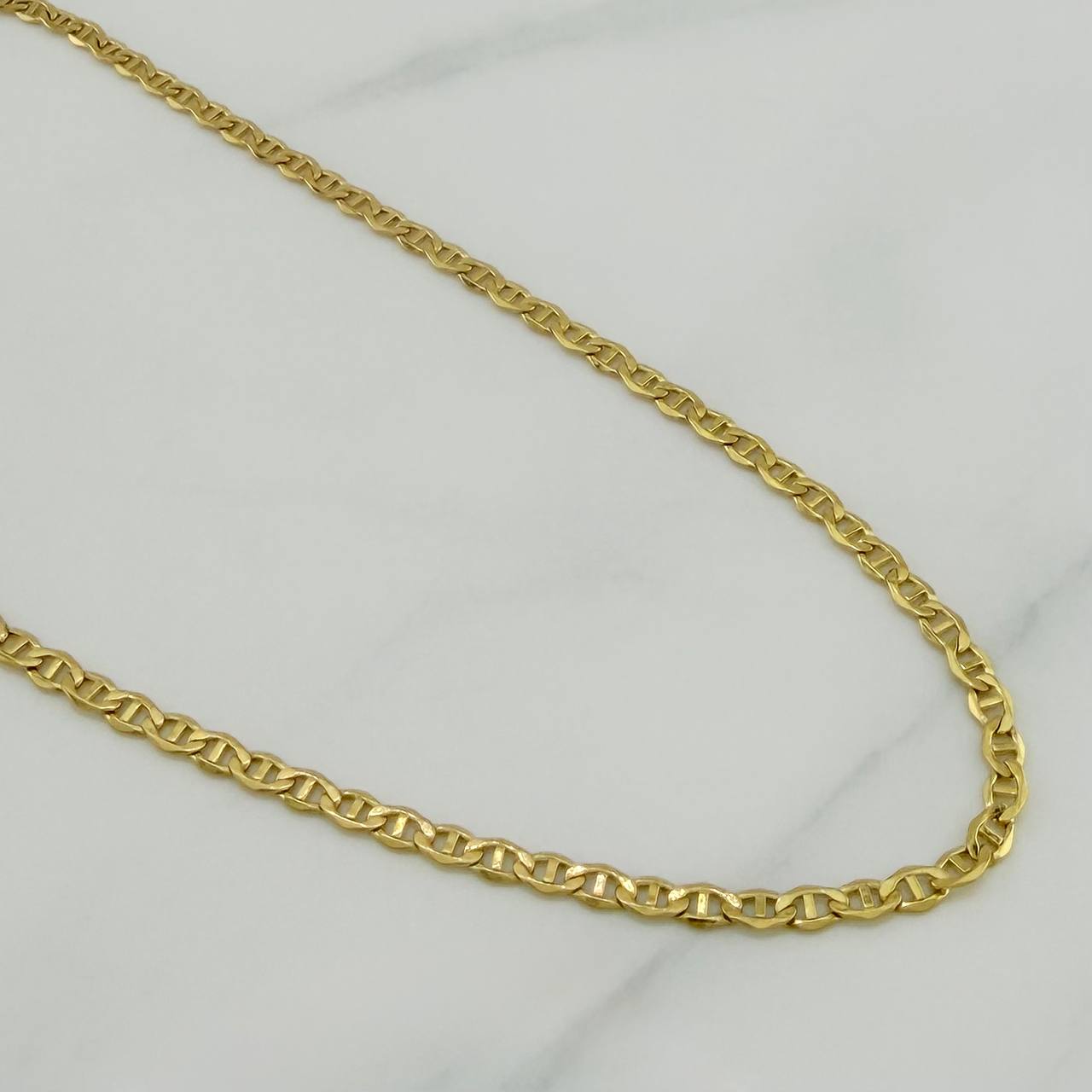 Cadena Escalera 3.3 g / 60 cm / 1 mm Oro Amarillo 18K