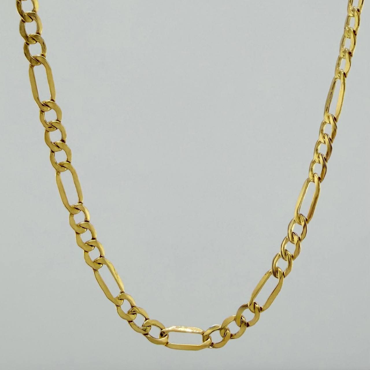 Cadena Figaro 3.2gr / 60cm / 2.5mm Oro Amarillo +1 &