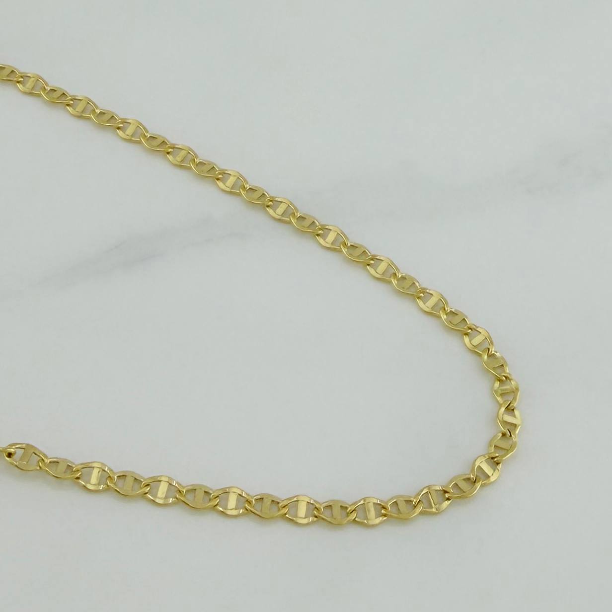 Cadena Marinera 3.1 g / 60 cm / 1 mm Oro Amarillo 18K