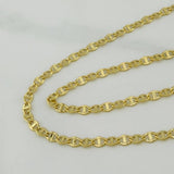 Cadena Marinera 3.1 g / 60 cm / 1 mm Oro Amarillo 18K