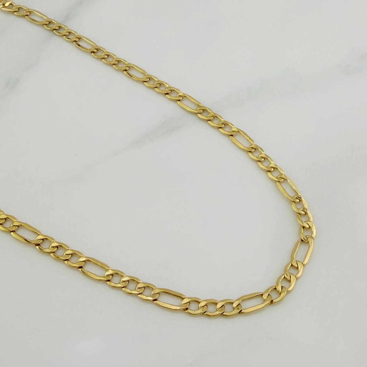 Cadena Figaro 6.25 g / 65 cm / 3.35 mm Oro Amarillo 18K