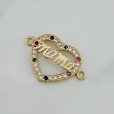 Herraje Corazón Mamá 1.2 g / 2 cm Oro Amarillo 18K