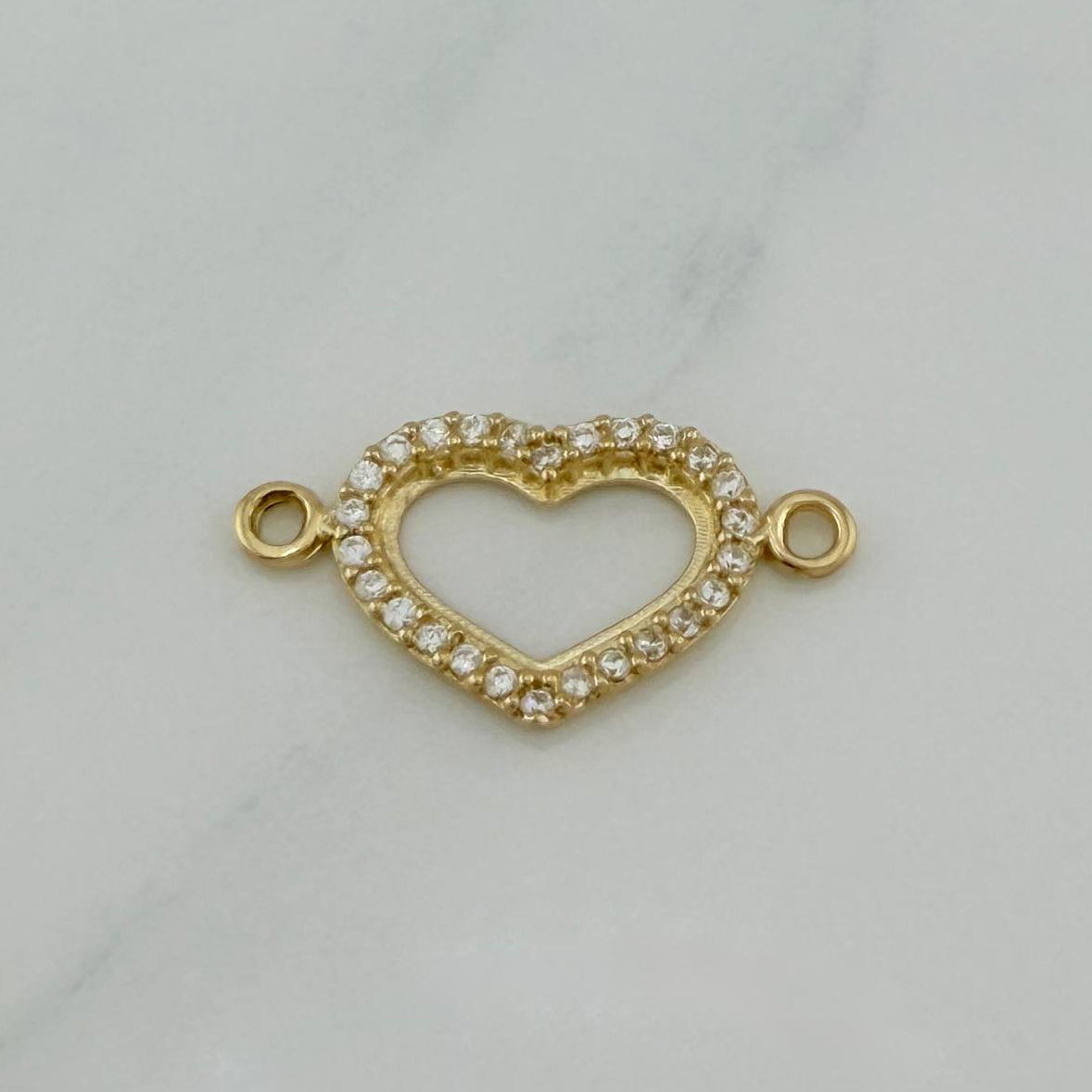 Herraje Silueta Corazón 0.8 g / 1.9 cm Oro Amarillo 18K