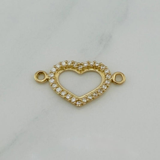 Herraje Silueta Corazón 0.8 g / 1.9 cm Oro Amarillo 18K
