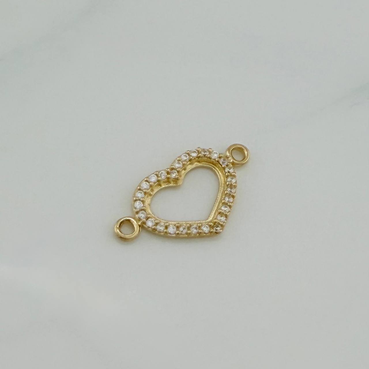 Herraje Silueta Corazón 0.8 g / 1.9 cm Oro Amarillo 18K