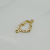 Herraje Silueta Corazón 0.8 g / 1.9 cm Oro Amarillo 18K