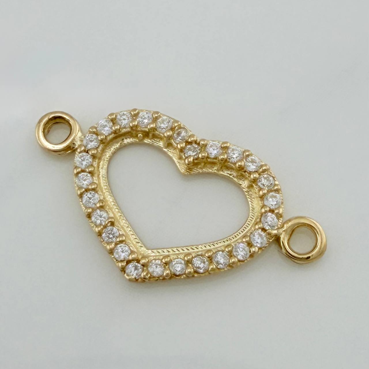 Herraje Silueta Corazón 0.8 g / 1.9 cm Oro Amarillo 18K