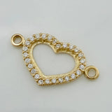Herraje Silueta Corazón 0.8 g / 1.9 cm Oro Amarillo 18K