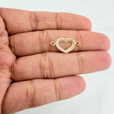 Herraje Silueta Corazón 0.8 g / 1.9 cm Oro Amarillo 18K