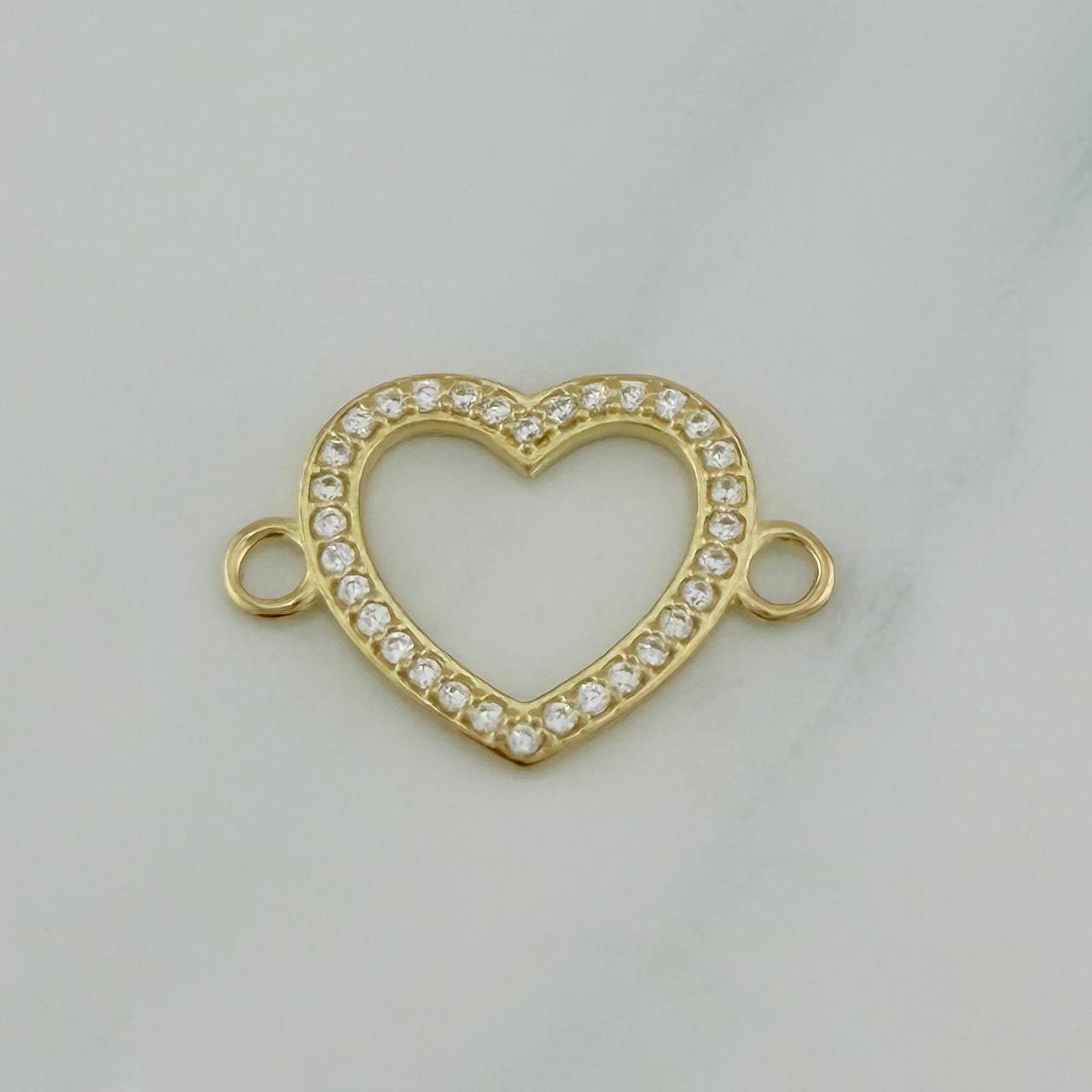 Herraje Silueta Corazón 0.9 g / 1.9 cm Oro Amarillo 18K
