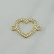 Herraje Silueta Corazón 0.9 g / 1.9 cm Oro Amarillo 18K