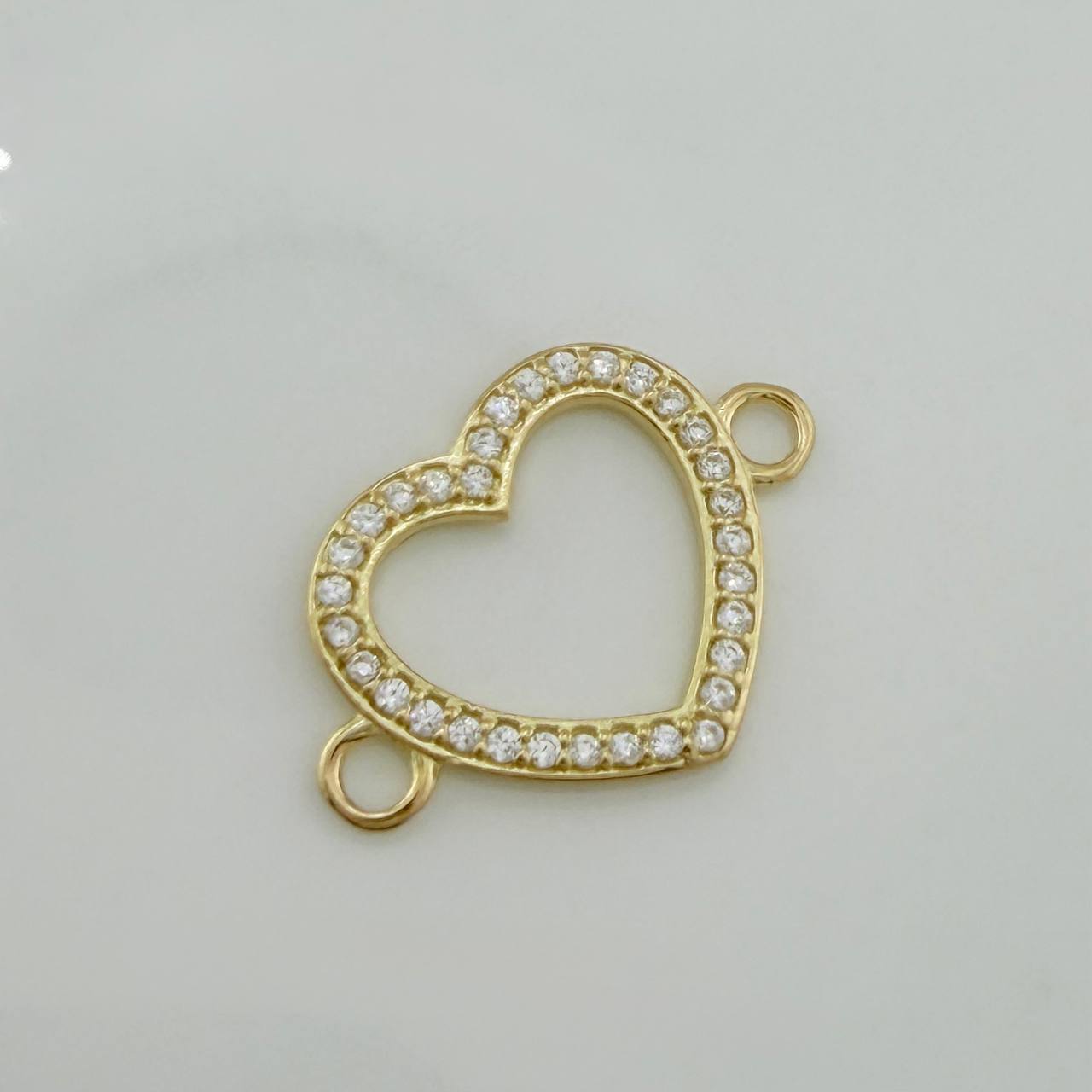 Herraje Silueta Corazón 0.9 g / 1.9 cm Oro Amarillo 18K