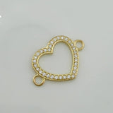 Herraje Silueta Corazón 0.9 g / 1.9 cm Oro Amarillo 18K