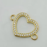Herraje Silueta Corazón 0.9 g / 1.9 cm Oro Amarillo 18K