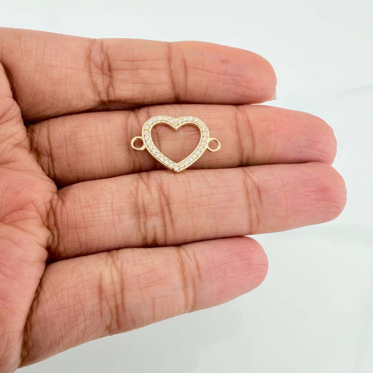 Herraje Silueta Corazón 0.9 g / 1.9 cm Oro Amarillo 18K