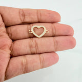 Herraje Silueta Corazón 0.9 g / 1.9 cm Oro Amarillo 18K