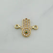Herraje Mano Hamsa 1.05 g / 1.6 cm Oro Amarillo 18K