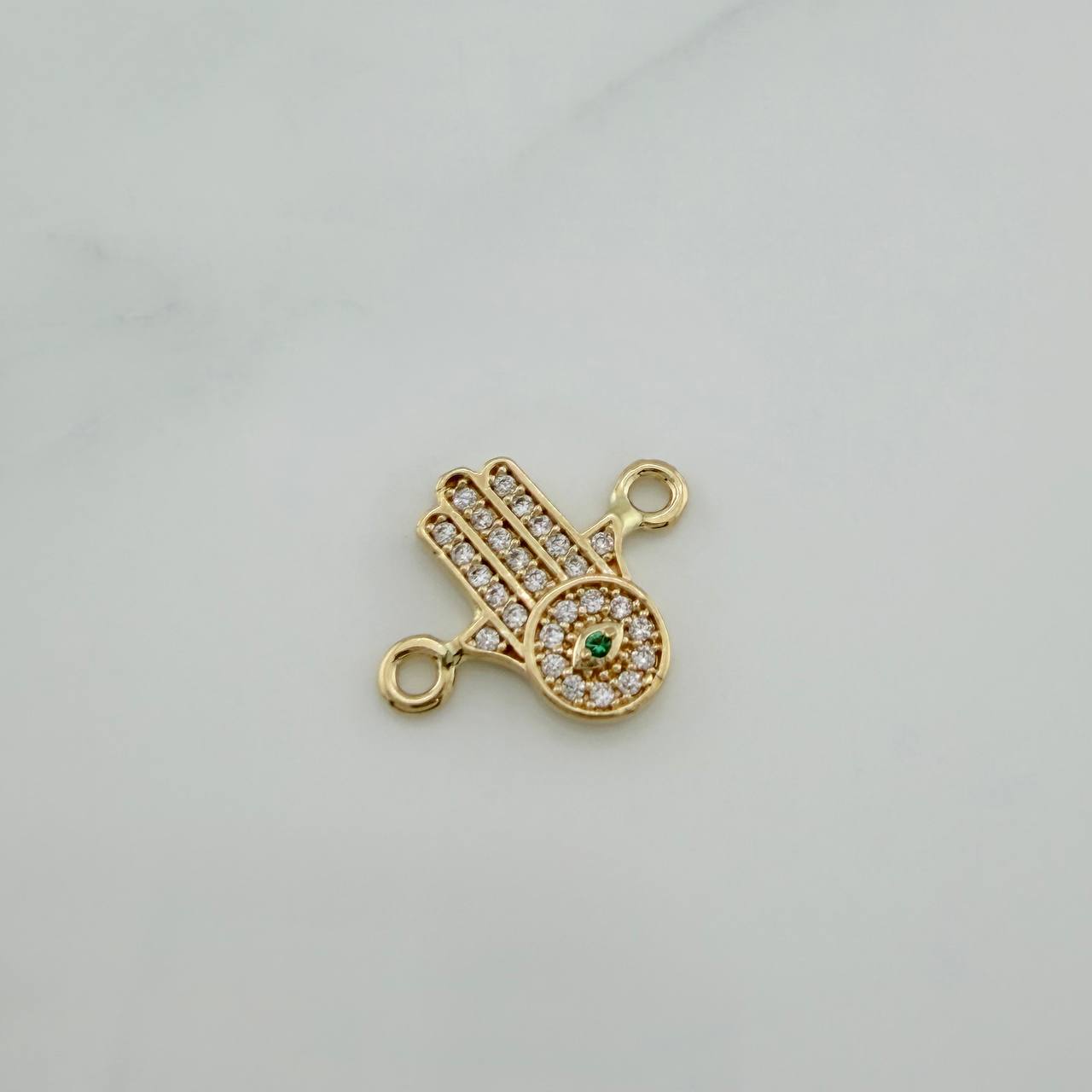 Herraje Mano Hamsa 1.05 g / 1.6 cm Oro Amarillo 18K