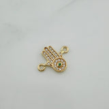 Herraje Mano Hamsa 1.05 g / 1.6 cm Oro Amarillo 18K