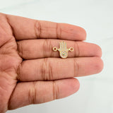 Herraje Mano Hamsa 1.05 g / 1.6 cm Oro Amarillo 18K