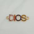 Herraje Dios 1.1 g / 2.6 cm Oro Rosa 18K