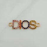 Herraje Dios 1.1 g / 2.6 cm Oro Rosa 18K