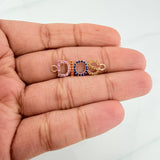 Herraje Dios 1.1 g / 2.6 cm Oro Rosa 18K