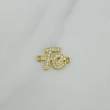Herraje Fe 1 g / 1.5 cm Oro Amarillo 18K